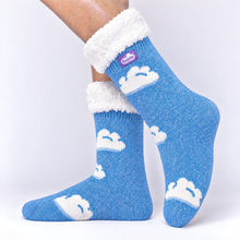 Load image into Gallery viewer, The Foozie™ Cloud slipper socks, side view
