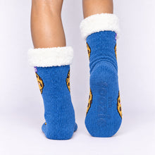 Load image into Gallery viewer, The Foozie™ Cookie slipper socks, heel and non-slip grips
